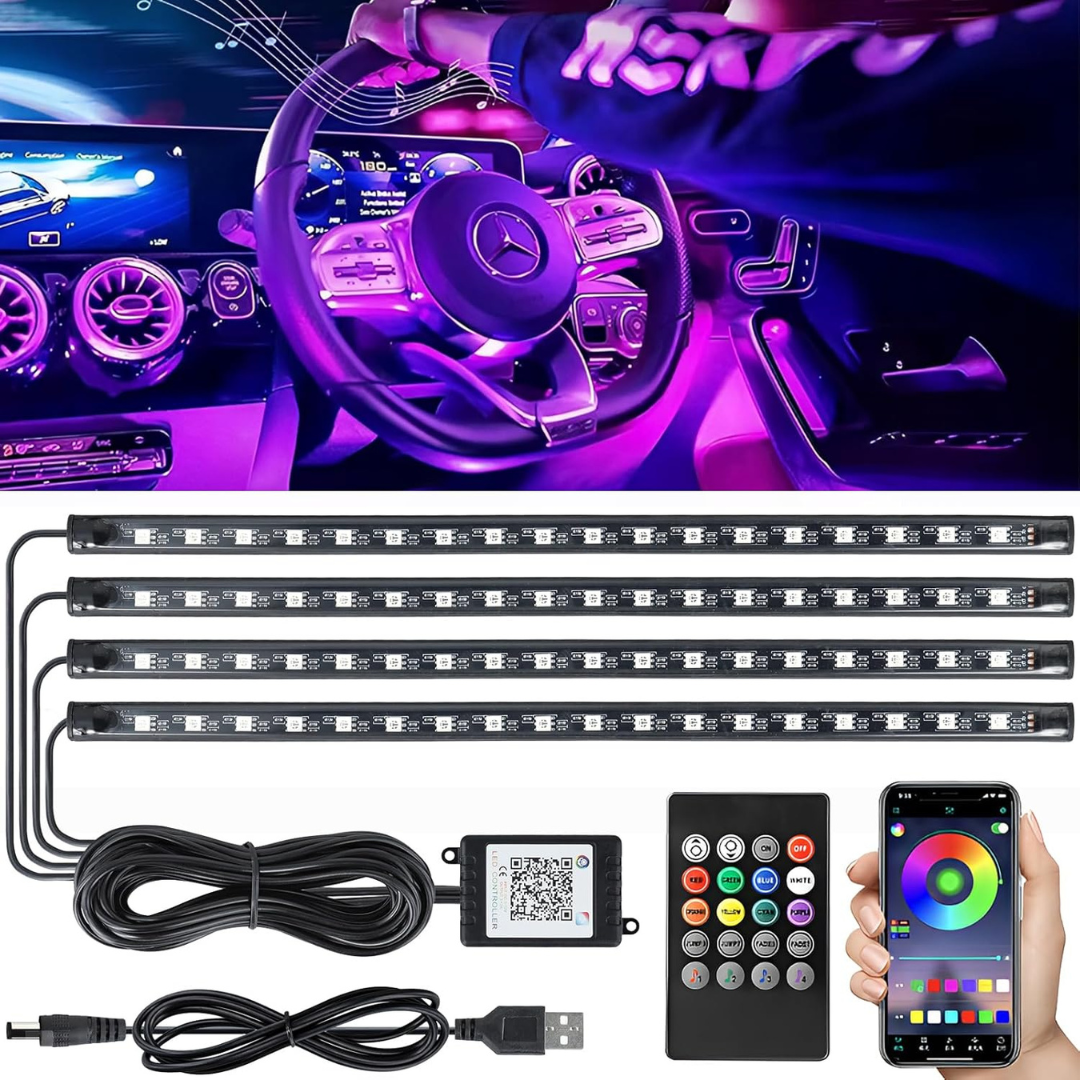 Luces RGB de Ambiente para Coche