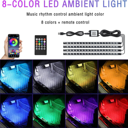 Luces RGB de Ambiente para Coche