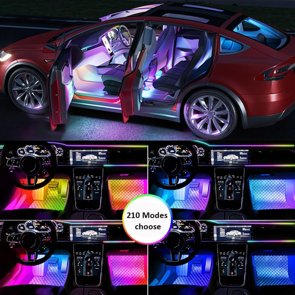 Luces RGB de Ambiente para Coche